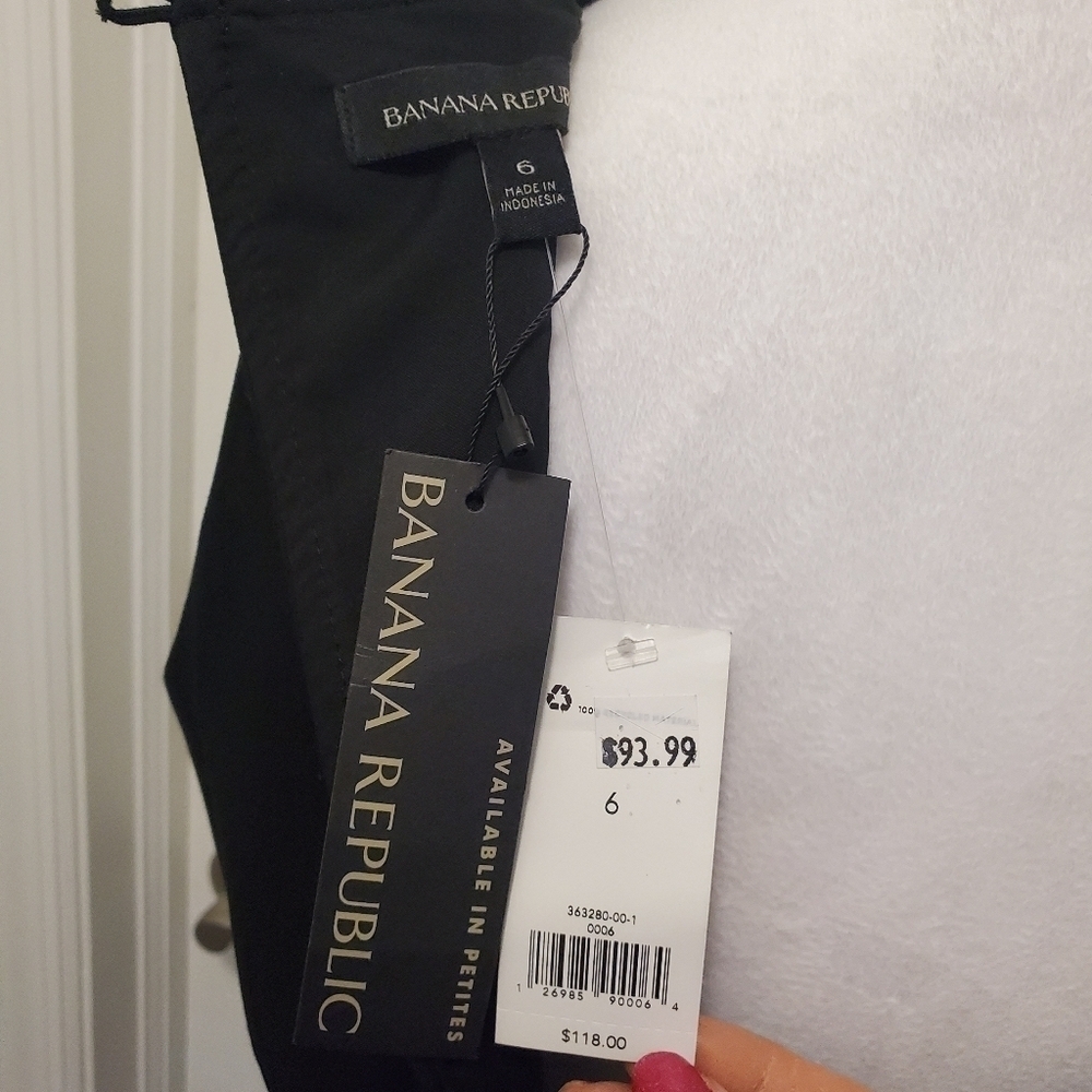 NWT Banana Republic Black Skater Dress, Classic, Formal, Size 6, Retail $118.00 - Picture 7 of 11